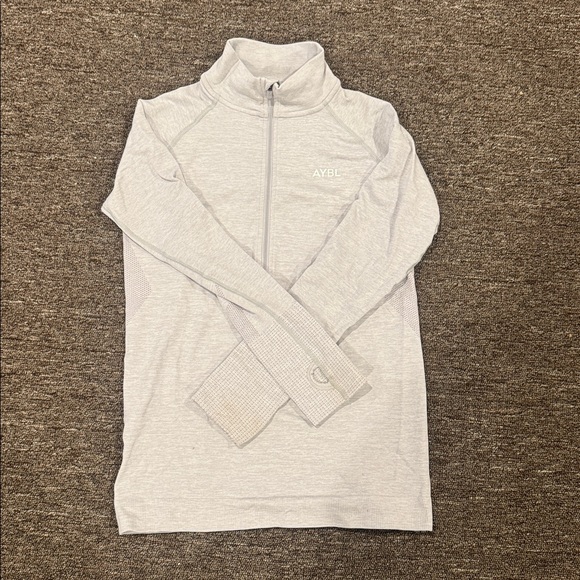 AYBL Heather Gray Quarter-Zip Top - Picture 1 of 1